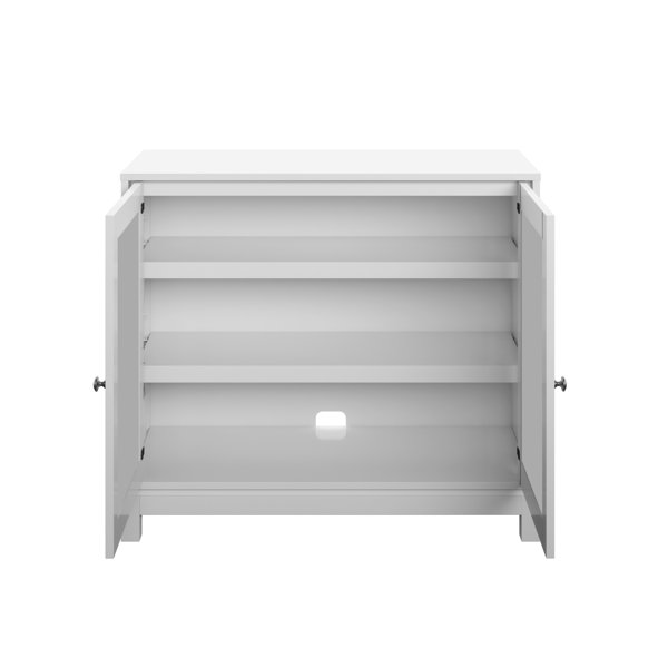 Etta Avenue™ Alayna Accent with USB Charging Ports and Mirrored Doors & Reviews Wayfair